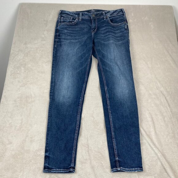 Silver Jeans Men's Jeans 33x29 Straight-Leg Mid-Rise Stretch Denim Sam - Picture 11 of 12
